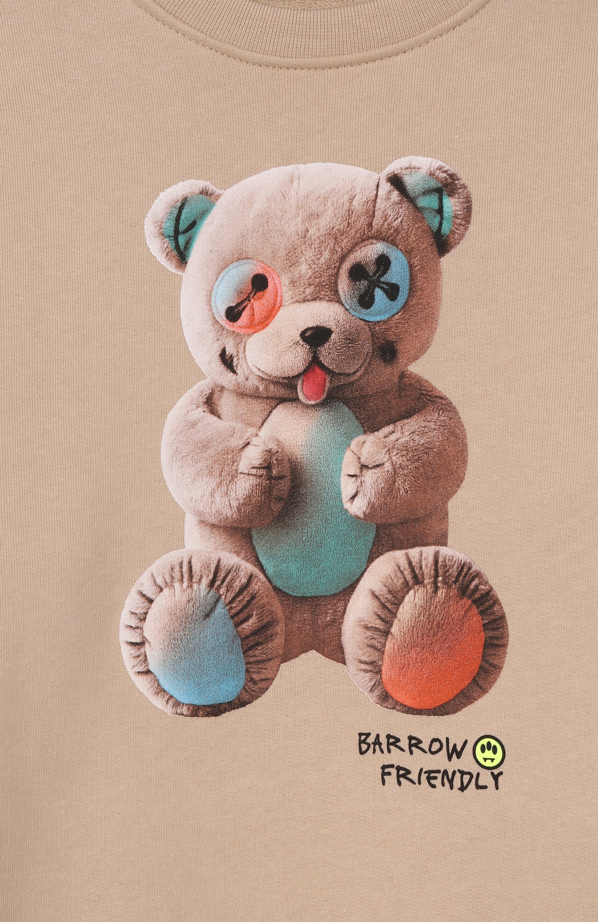 Хлопковый свитшот BARROW бежевого цвета по цене 7870 руб., арт. S6BKJUSW005, фото 3 Хлопковый свитшот BARROW, арт. S6BKJUSW005, фото 3