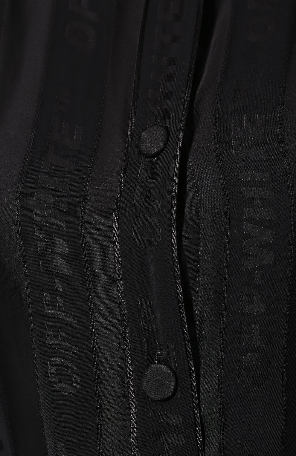 Блузка с поясом OFF-WHITE черного цвета по цене 66850 руб., арт. 0WGA051R19C850571000, фото 5 Блузка с поясом OFF-WHITE, арт. 0WGA051R19C850571000, фото 5