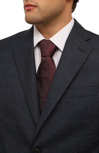 Шелковый галстук CORNELIANI бордового цвета по цене 24500 руб., арт. 94U390-9420307, фото 2 Шелковый галстук CORNELIANI, арт. 94U390-9420307, фото 2