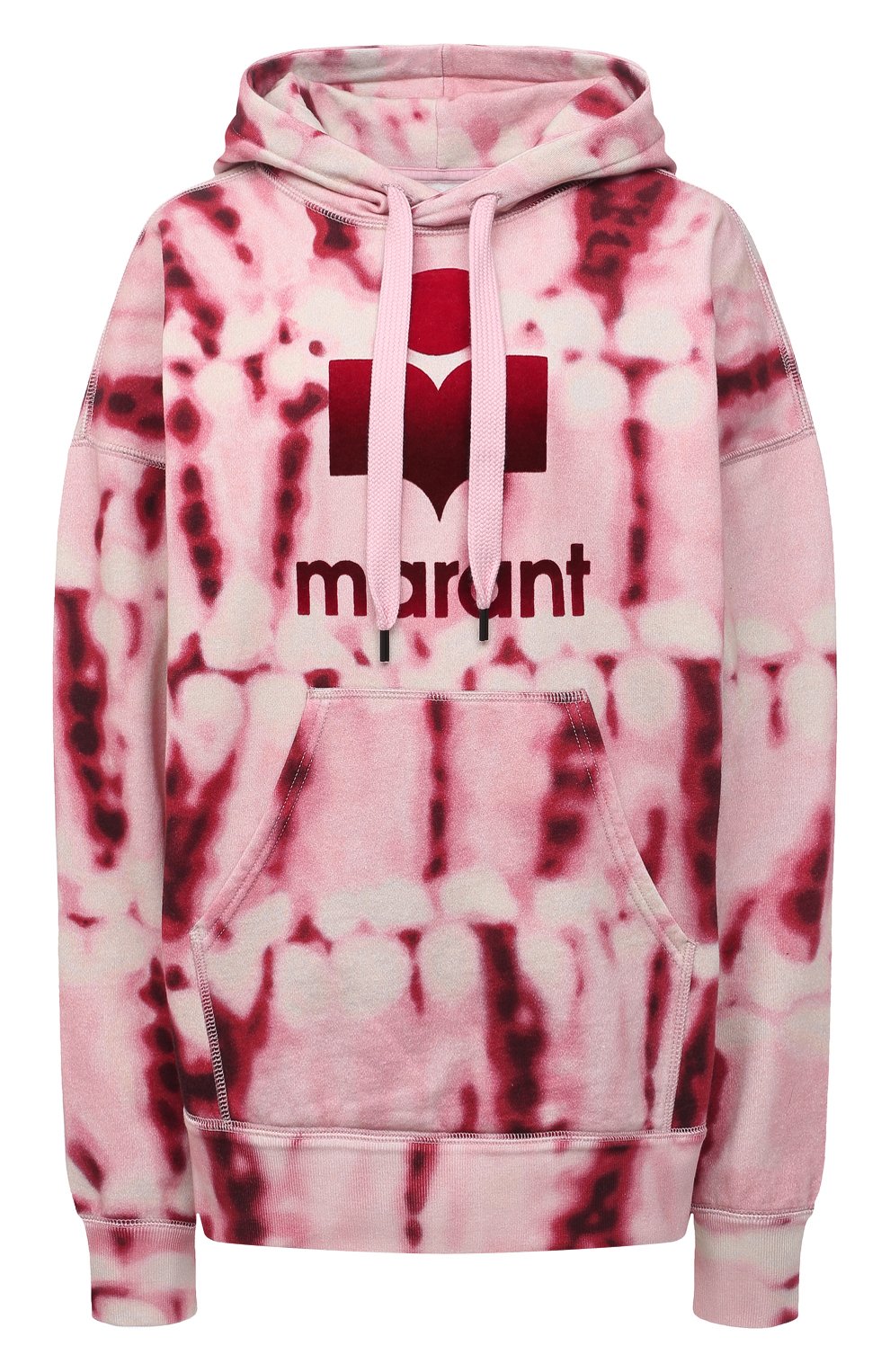 Хлопковое худи ISABEL MARANT ETOILE красного цвета по цене 42700 руб., арт. SW0031-21P038E/MANSEL, фото 1 Хлопковое худи ISABEL MARANT ETOILE, арт. SW0031-21P038E/MANSEL, фото 1