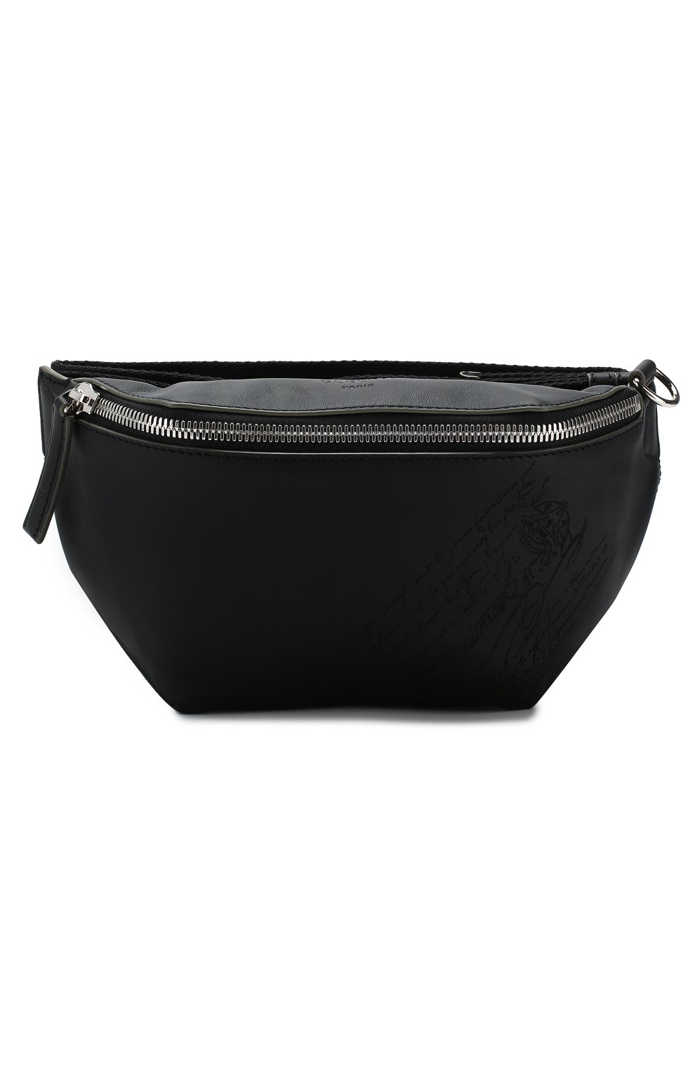 Кожаная поясная сумка BERLUTI черного цвета по цене 105500 руб., арт. M183336, фото 1 Кожаная поясная сумка BERLUTI, арт. M183336, фото 1