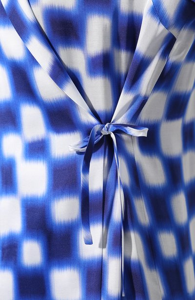 Блузка с запахом DRIES VAN NOTEN синего цвета по цене 49150 руб., арт. 191-30707-7010, фото 5 Блузка с запахом DRIES VAN NOTEN, арт. 191-30707-7010, фото 5