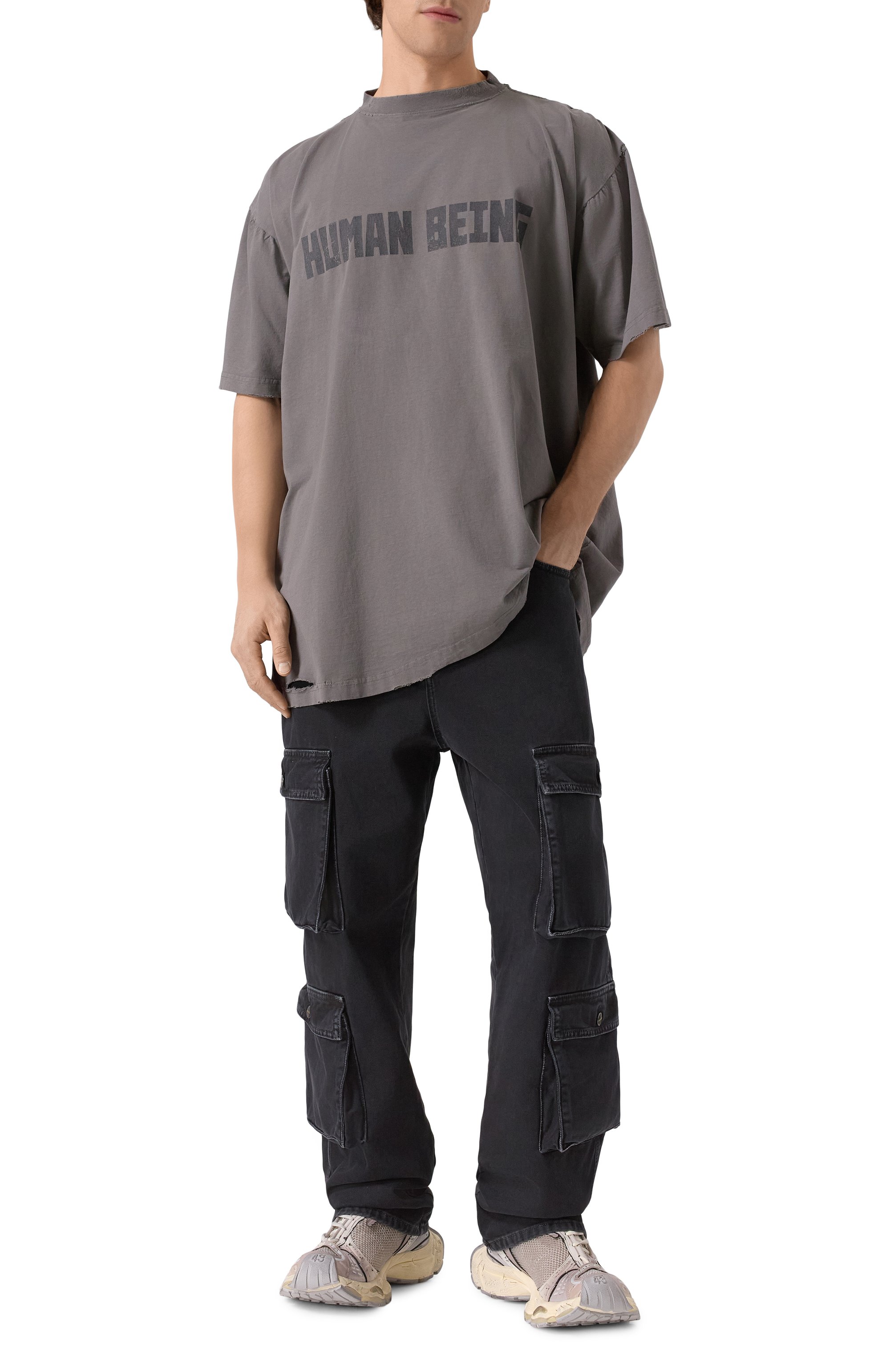 Комбинированные кроссовки stapler BALENCIAGA, арт. 803681/W3ST4, фото 2