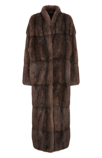 Женская шуба из соболя MVST, арт. M002A/SABLE WILD SILVER 4-5