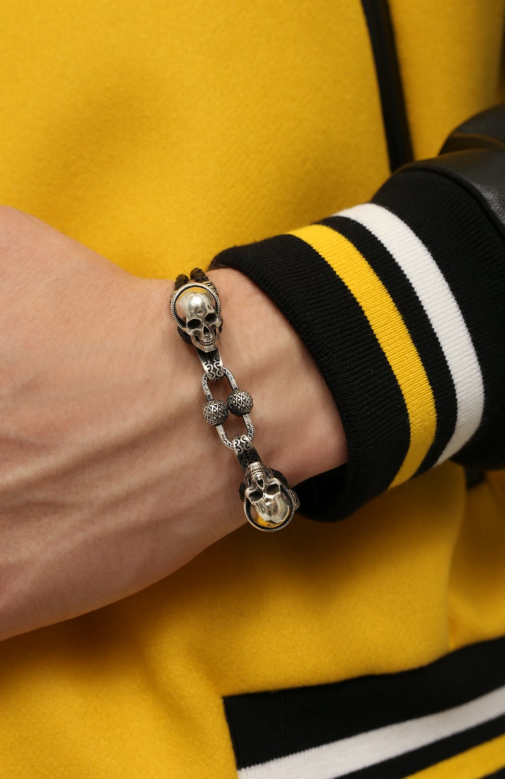 Браслет двойная петля веселого роджера GL JEWELRY, арт. M4401016-S97-01, фото 2