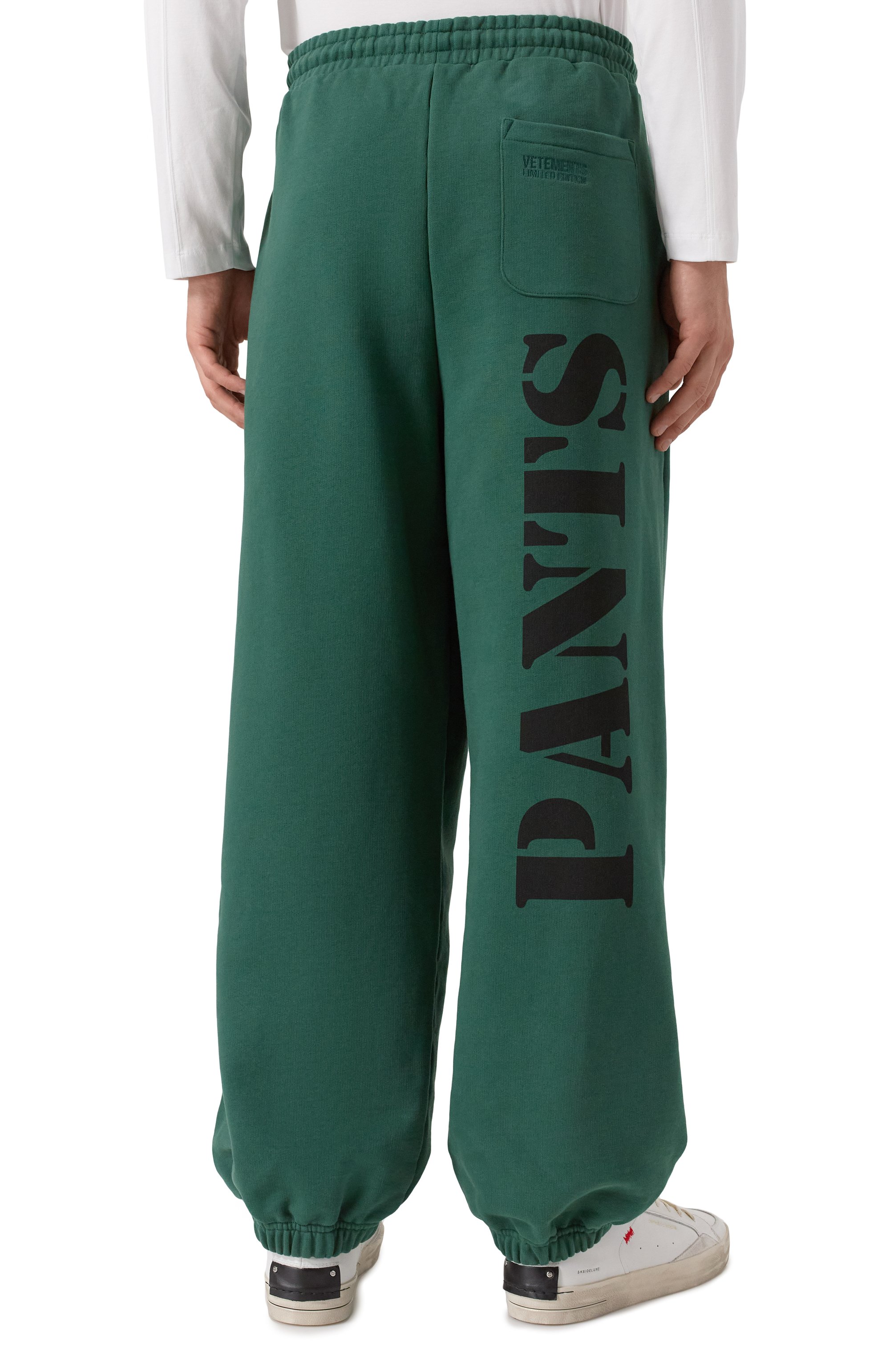 Хлопковые джоггеры VETEMENTS, арт. UE54SP200Z/1302 M0LLET0N, фото 4