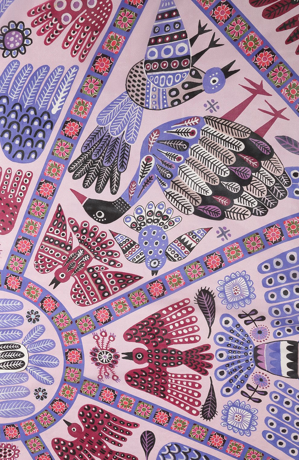 Шелковый платок небеса GOURJI сиреневого цвета по цене 18980 руб., арт. T21SKY7VIR, фото 5 Шелковый платок небеса GOURJI, арт. T21SKY7VIR, фото 5