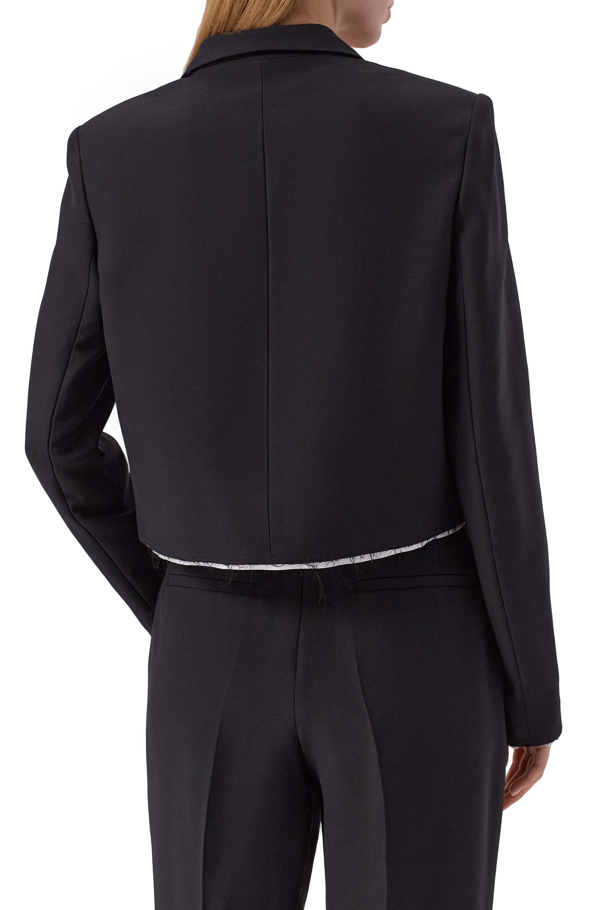 Жакет из шерсти и шелка 12 STOREEZ черного цвета по цене 36000 руб., арт. 132600, фото 4 Жакет из шерсти и шелка 12 STOREEZ, арт. 132600, фото 4