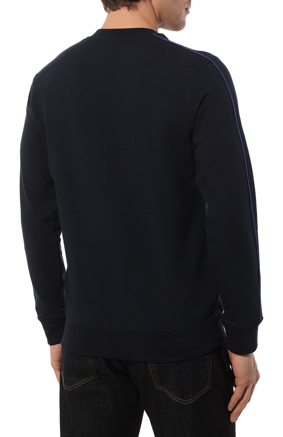 Хлопковый свитшот PAUL&SHARK темно-синего цвета по цене 31500 руб., арт. 23411493, фото 4 Хлопковый свитшот PAUL&SHARK, арт. 23411493, фото 4