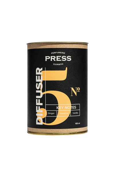 Диффузор №5 с нотами имбиря, ванили и вербены (100ml) PRESS GURWITZ PERFUMERIE бесцветного цвета по цене 2750 руб., арт. 4631159197615, фото 3 Диффузор №5 с нотами имбиря, ванили и вербены (100ml) PRESS GURWITZ PERFUMERIE, арт. 4631159197615, фото 3