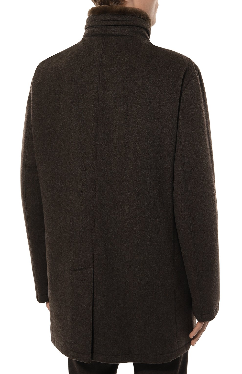 Шерстяная куртка с отделкой из бобра ANDREA CAMPAGNA, арт. C0NN0R/052592CQ_SET, фото 4