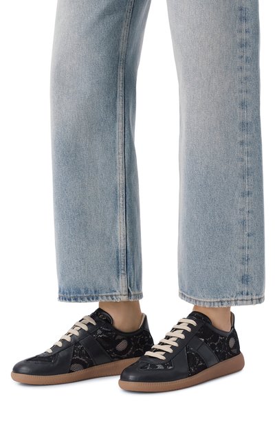 Текстильные кеды MAISON MARGIELA черного цвета по цене 107500 руб., арт. S58WS0303/P7791, фото 2 Текстильные кеды MAISON MARGIELA, арт. S58WS0303/P7791, фото 2