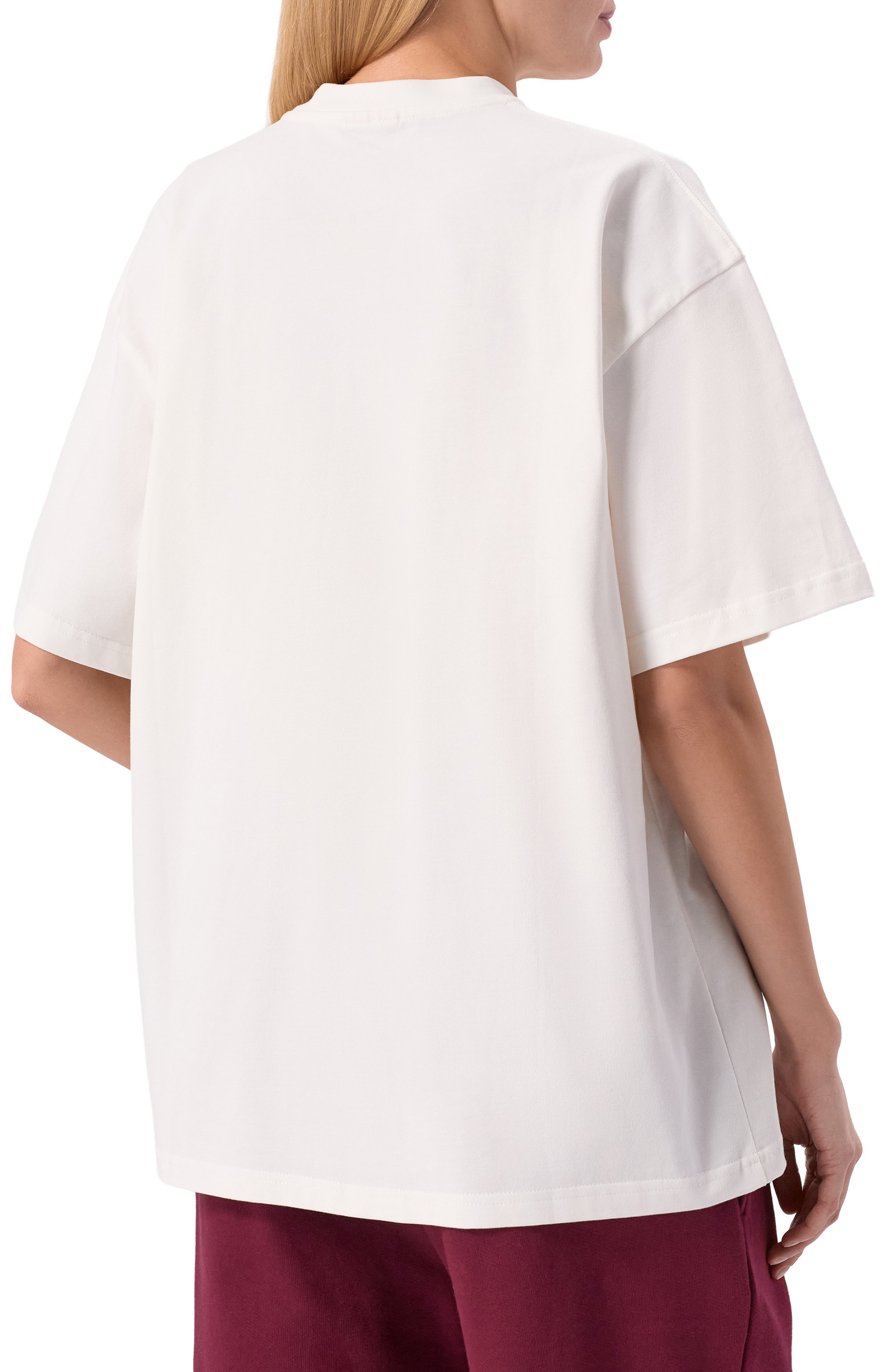 Хлопковая футболка PLANTA ROSA, арт. PR/T01/REDANDORANGE/250VELVET, фото 7