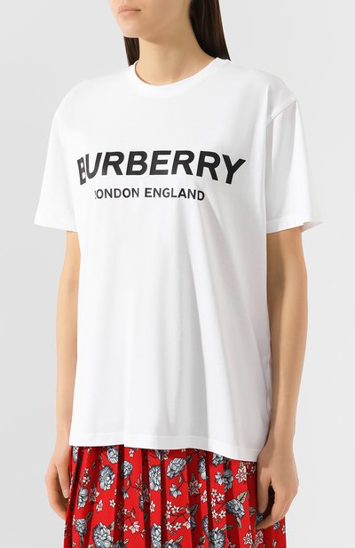 Хлопковая футболка BURBERRY, арт. 8012560, фото 3