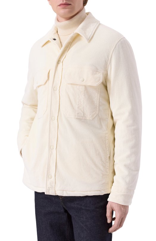 Вельветовая куртка-рубашка Jacob Cohen 25I P/JUR_ER013 001 S4248 TR Кремовый  25I P/JUR_ER013 001 S4248 TR Фото 3