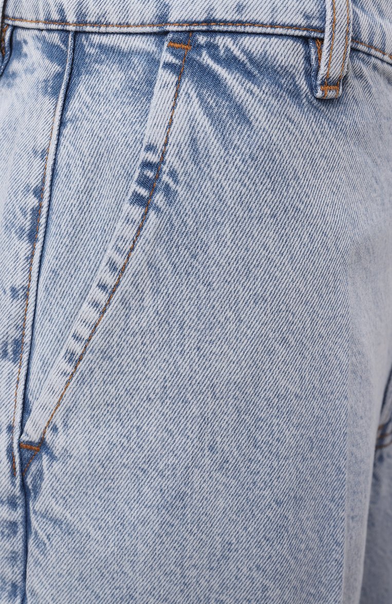 Женские джинсы FRAME DENIM голубого цвета, арт. WP25DPA025 | Фото 6 (Длина (брюки, джинсы): Стандартные; Кросс-КТ: Деним; Силуэт Ж (брюки и джинсы): Широкие; Материал внешний: Деним, Хлопок; Стили: Кэжуэл; Автоматизация ТО: Проставлено; Автоматизация состава: Проставлено)