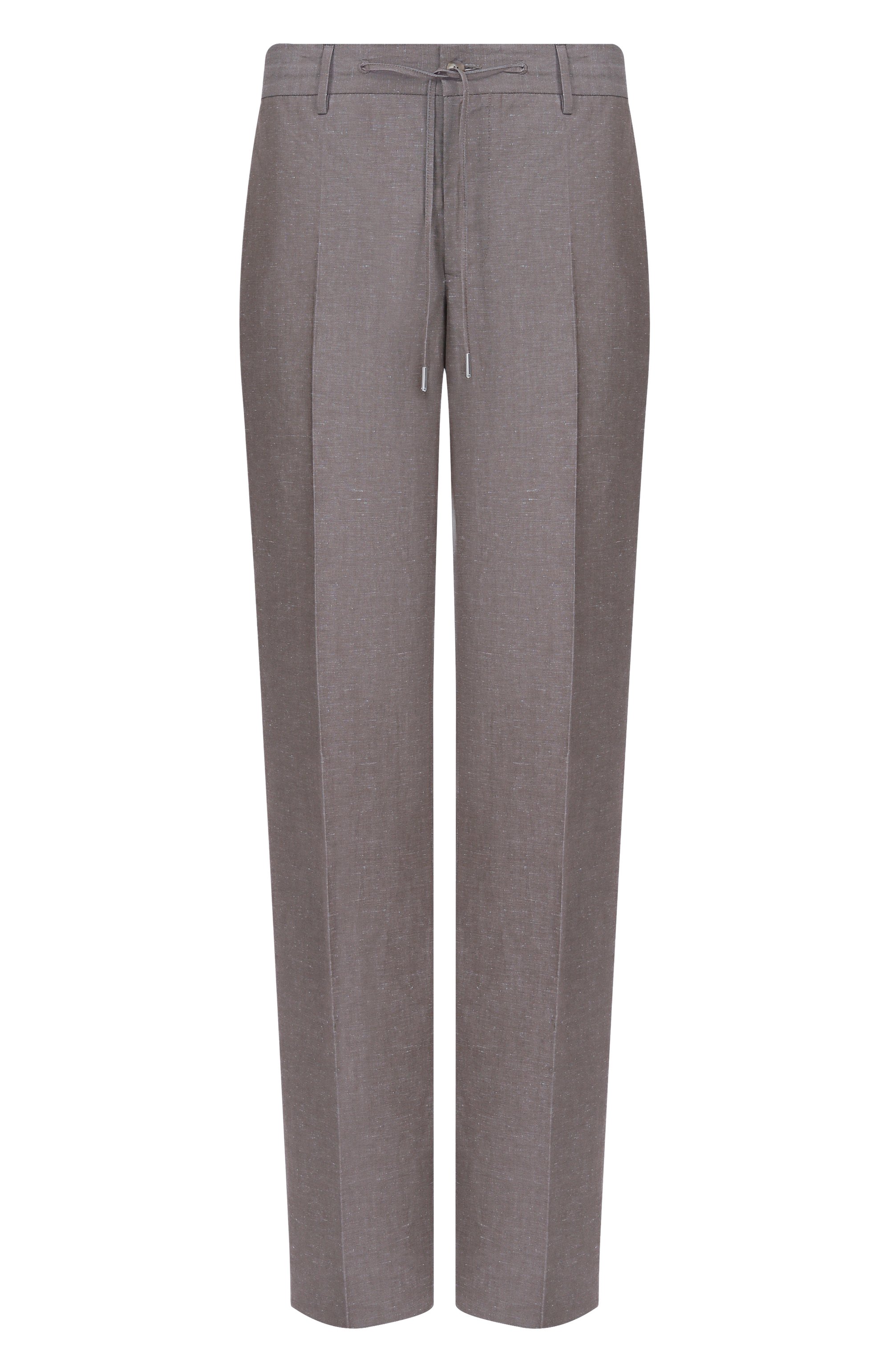 Брюки из хлопка и льна MVST темно-бежевого цвета по цене 74350 руб., арт. MKATTY22/802, фото 1 Брюки из хлопка и льна MVST, арт. MKATTY22/802, фото 1