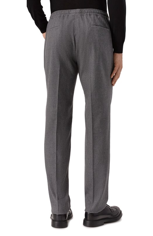 Шерстяные брюки Kiton UPN01K0124G02 Серый  UPN01K0124G02 Фото 4