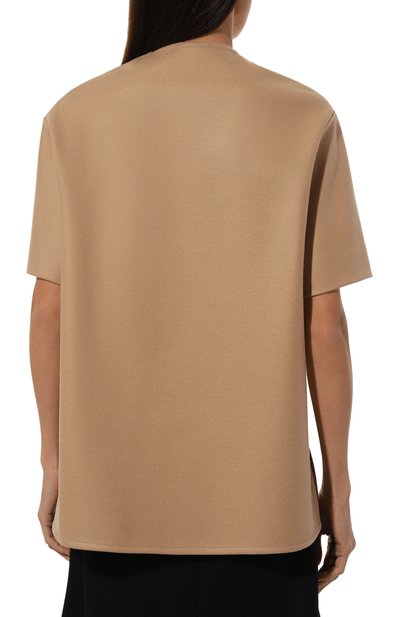 Шерстяной топ JIL SANDER бежевого цвета по цене 82700 руб., арт. J02NC0223/J40045, фото 4 Шерстяной топ JIL SANDER, арт. J02NC0223/J40045, фото 4