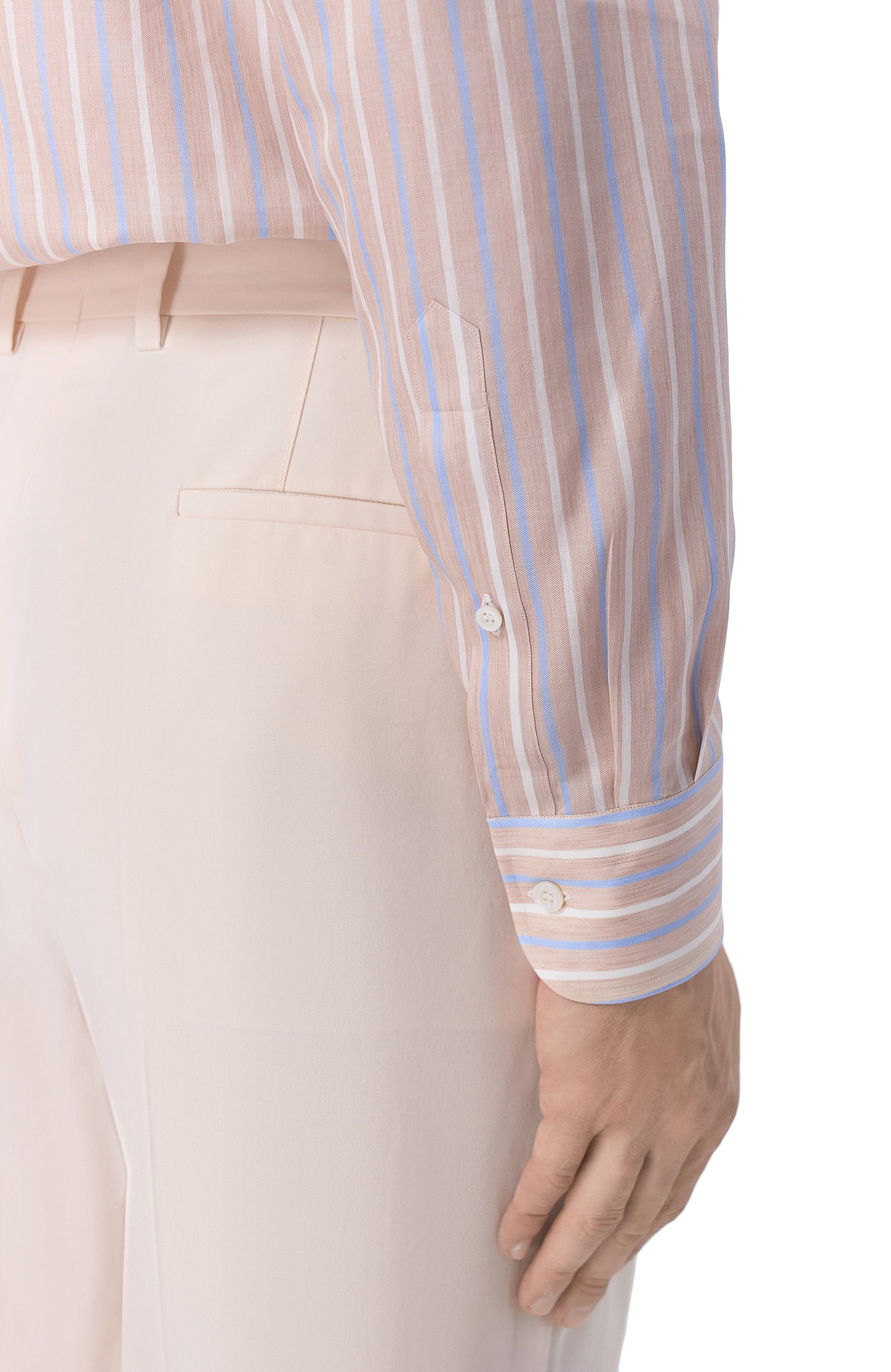 Сорочка из хлопка и льна MVST, арт. M26.CSM.B405/749-C0TT0N/LINEN, фото 5