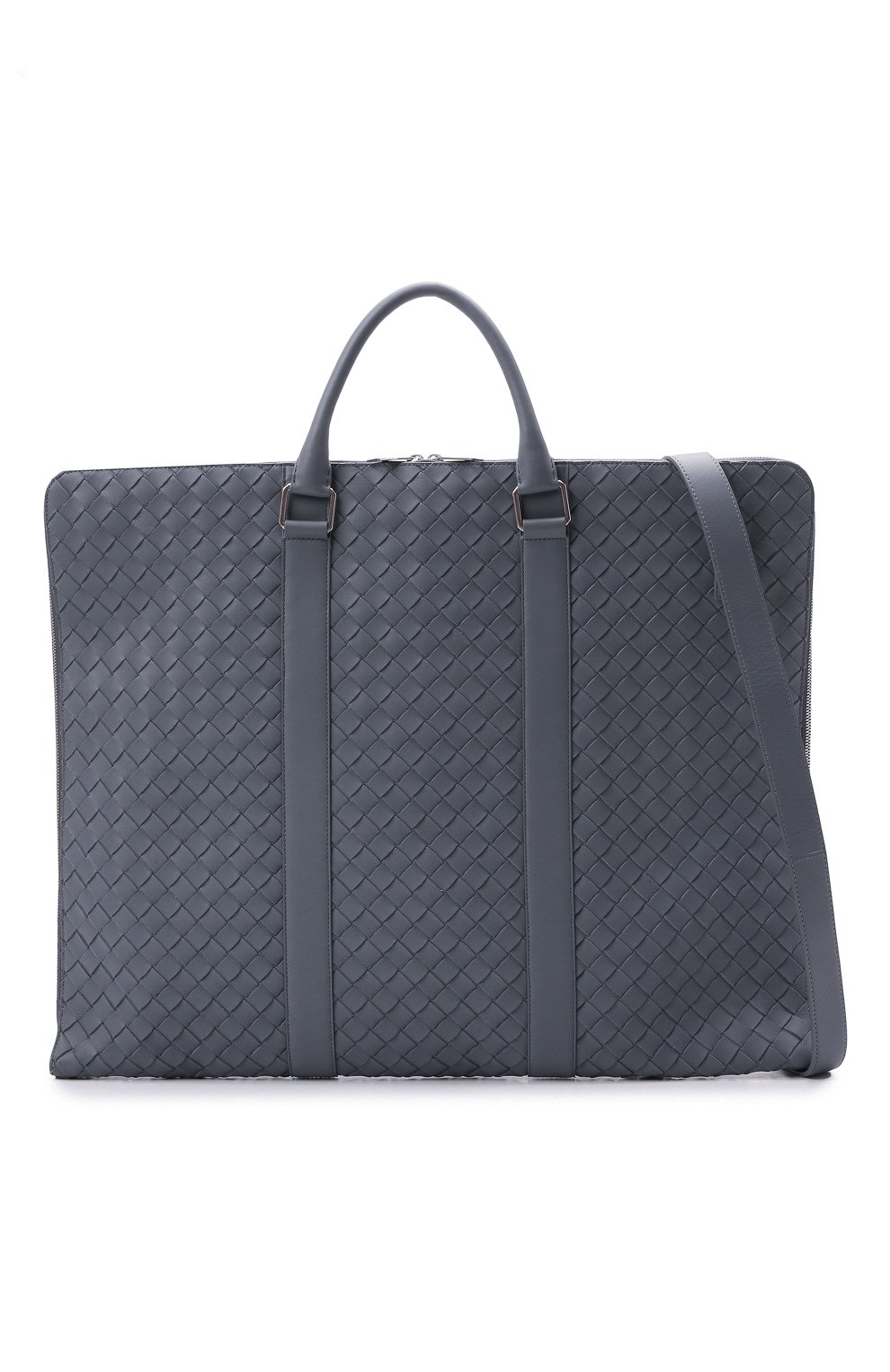 Кожаный кофр BOTTEGA VENETA серого цвета по цене 338500 руб., арт. 669369/V0E51, фото 5 Кожаный кофр BOTTEGA VENETA, арт. 669369/V0E51, фото 5