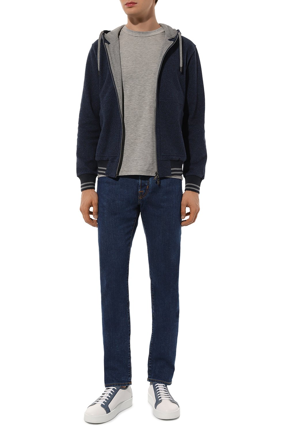 Толстовка из хлопка и шерсти CAPOBIANCO, арт. 17M409.FS00., фото 2