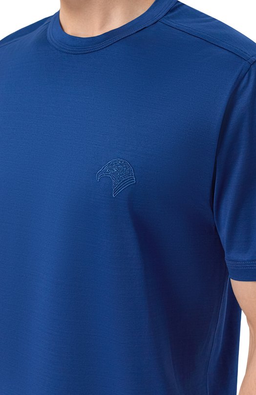 Хлопковая футболка Stefano Ricci MNH6105150/TE0001 Синий  MNH6105150/TE0001 Фото 5