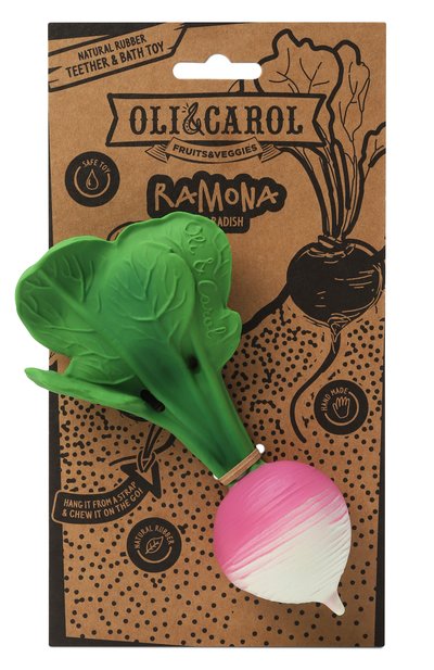Игрушка-прорезыватель для зубов ramona the radish OLI&CAROL, арт. L-R RADISH-UNIT