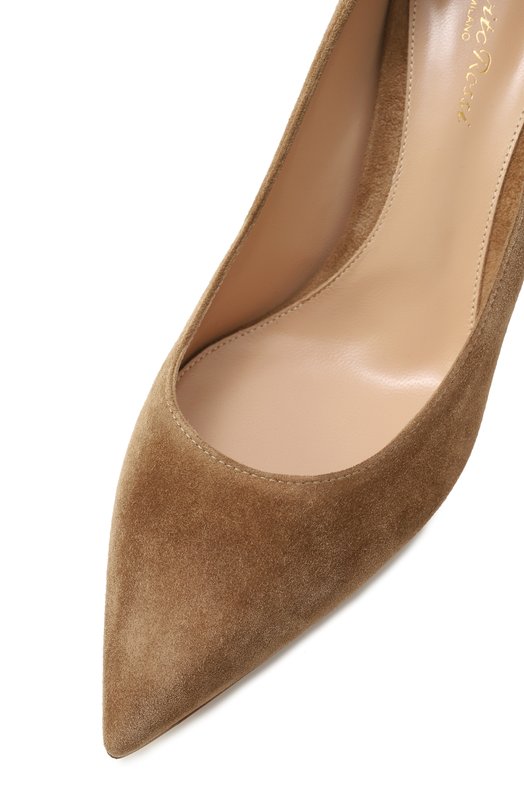 Замшевые туфли Gianvito 70 Gianvito Rossi G26770.70RIC.CAMCAML Бежевый  G26770.70RIC.CAMCAML Фото 7