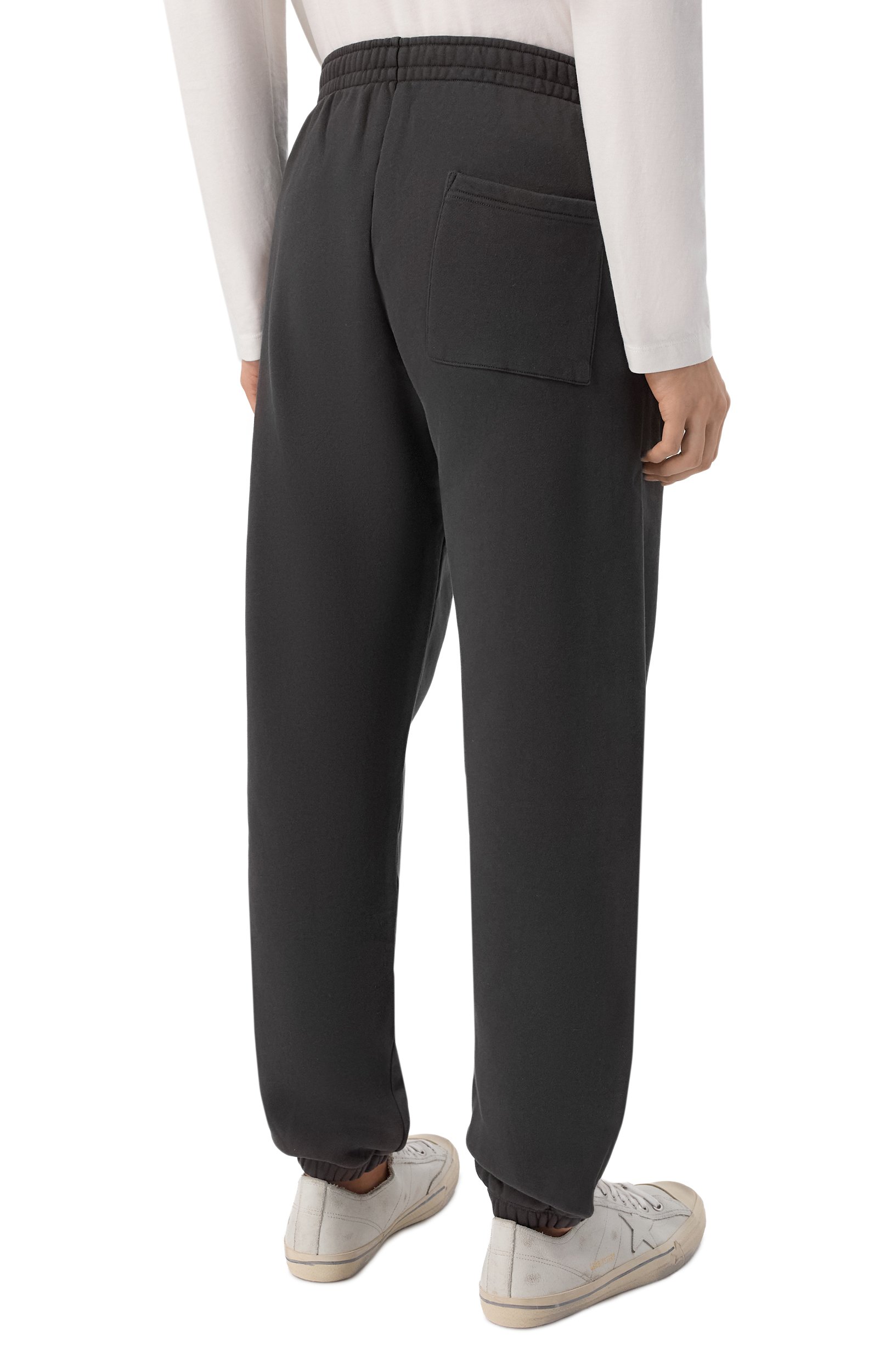 Хлопковые джоггеры SPORTY AND RICH темно-серого цвета по цене 30750 руб., арт. PA070711083BR29, фото 4 Хлопковые джоггеры SPORTY AND RICH, арт. PA070711083BR29, фото 4