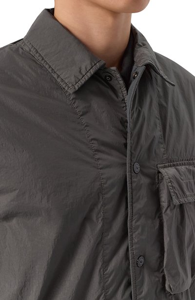 Куртка-рубашка STONE ISLAND темно-серого цвета по цене 88300 руб., арт. L1S151200002/S0A23, фото 5 Куртка-рубашка STONE ISLAND, арт. L1S151200002/S0A23, фото 5