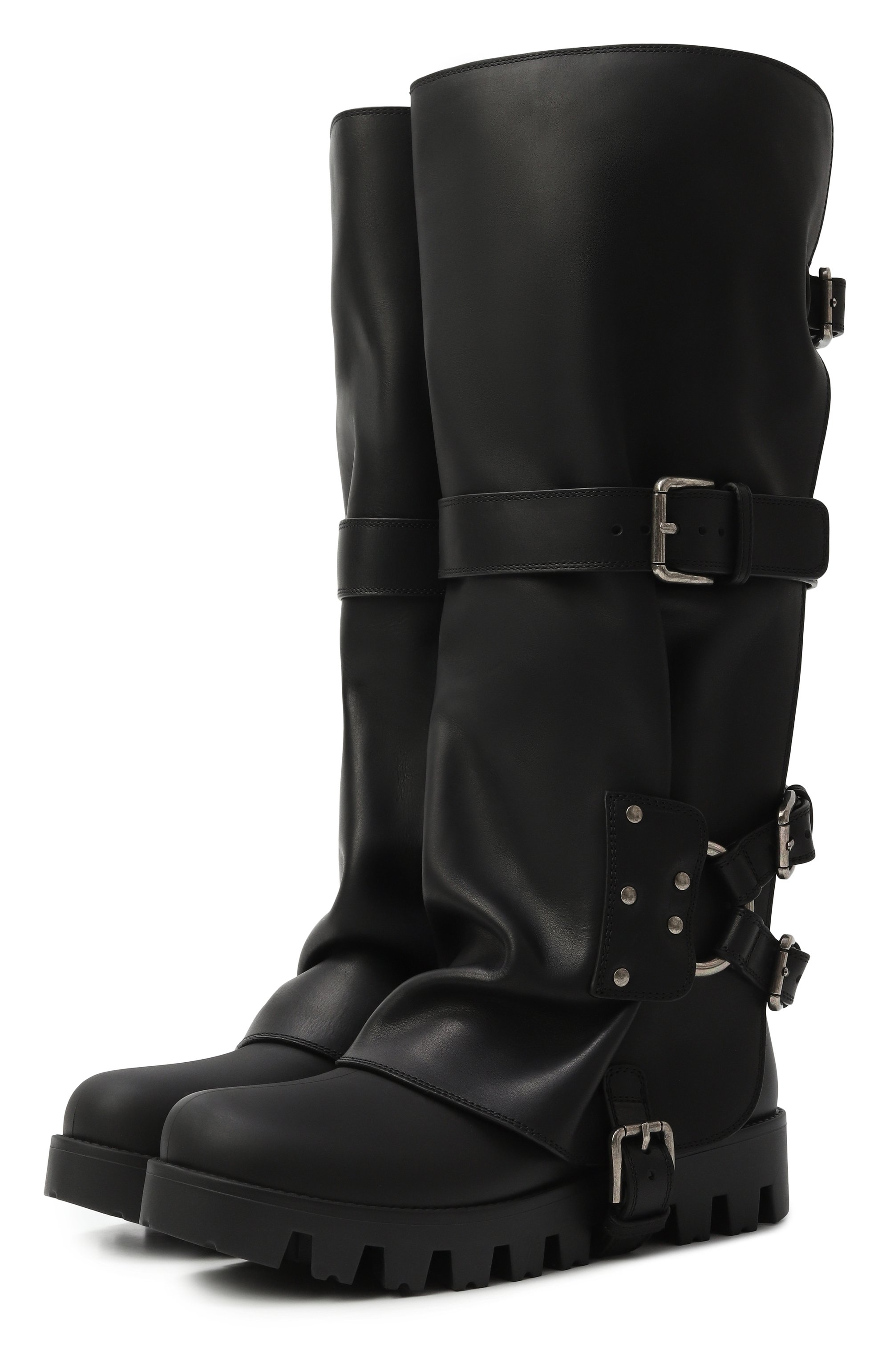 Комбинированные сапоги pioggia DOLCE & GABBANA, арт. CU1288/AX872, фото 1