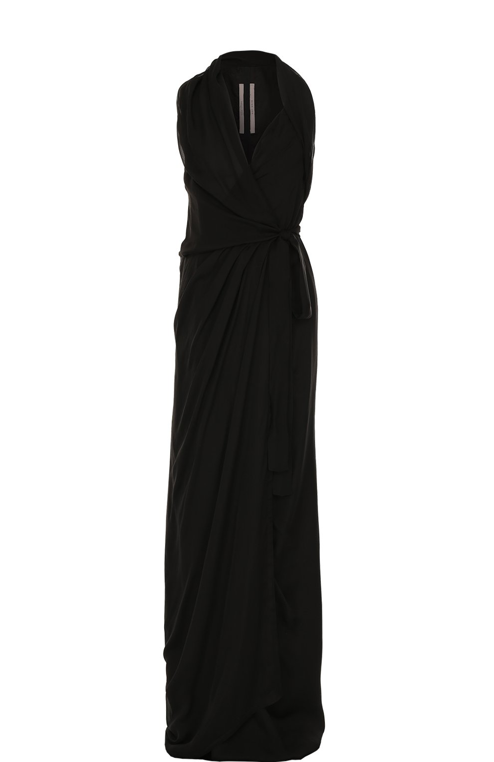 Приталенное шелковое платье-макси без рукавов RICK OWENS, арт. RP18S8502/SCH, фото 1