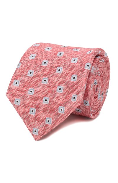 Мужской галстук из смеси льна и шелка KITON, арт. UCRVKLC02G88