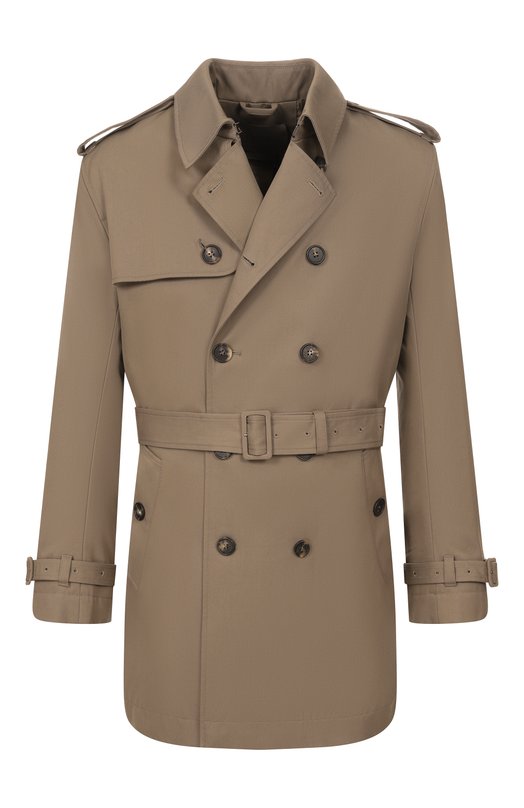 Тренч из хлопка и шелка MVST M26.2PM.0021/F082 Бежевый M26.2PM.0021/F082