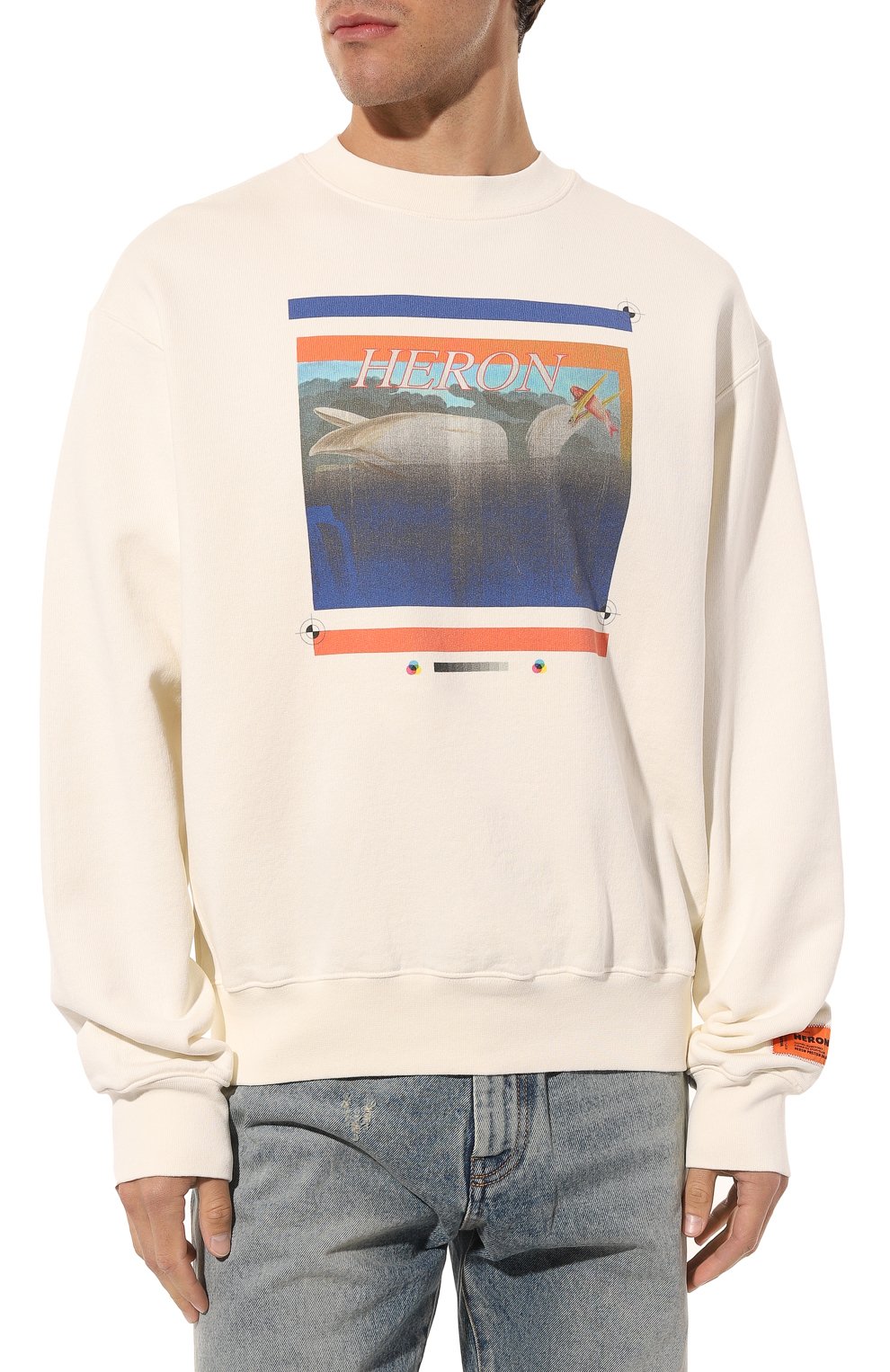 Хлопковый свитшот HERON PRESTON, арт. HMBA020S23JER0040146, фото 3