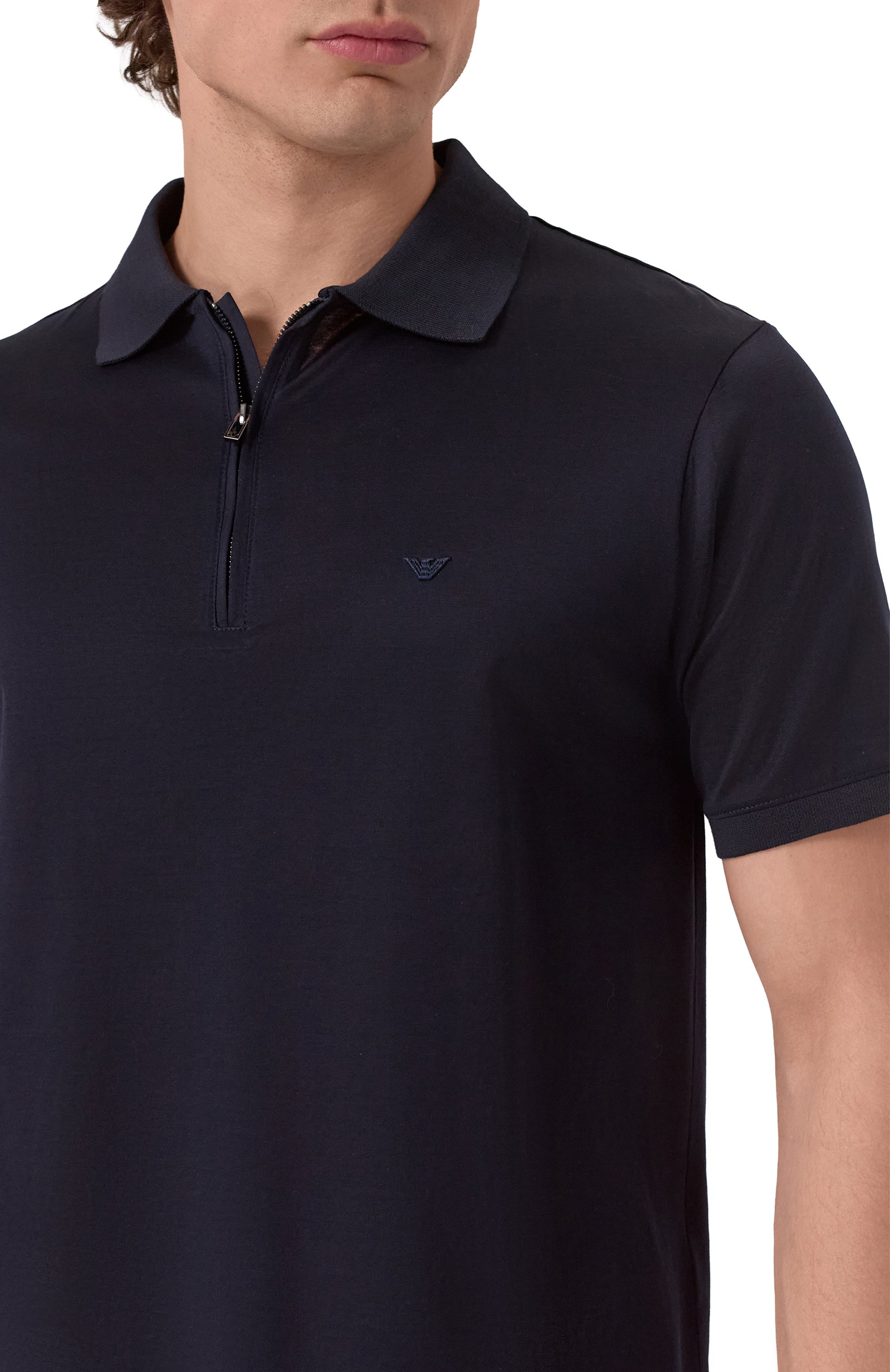 Поло из лиоцелла и хлопка EMPORIO ARMANI, арт. EM001082/AF10017, фото 5