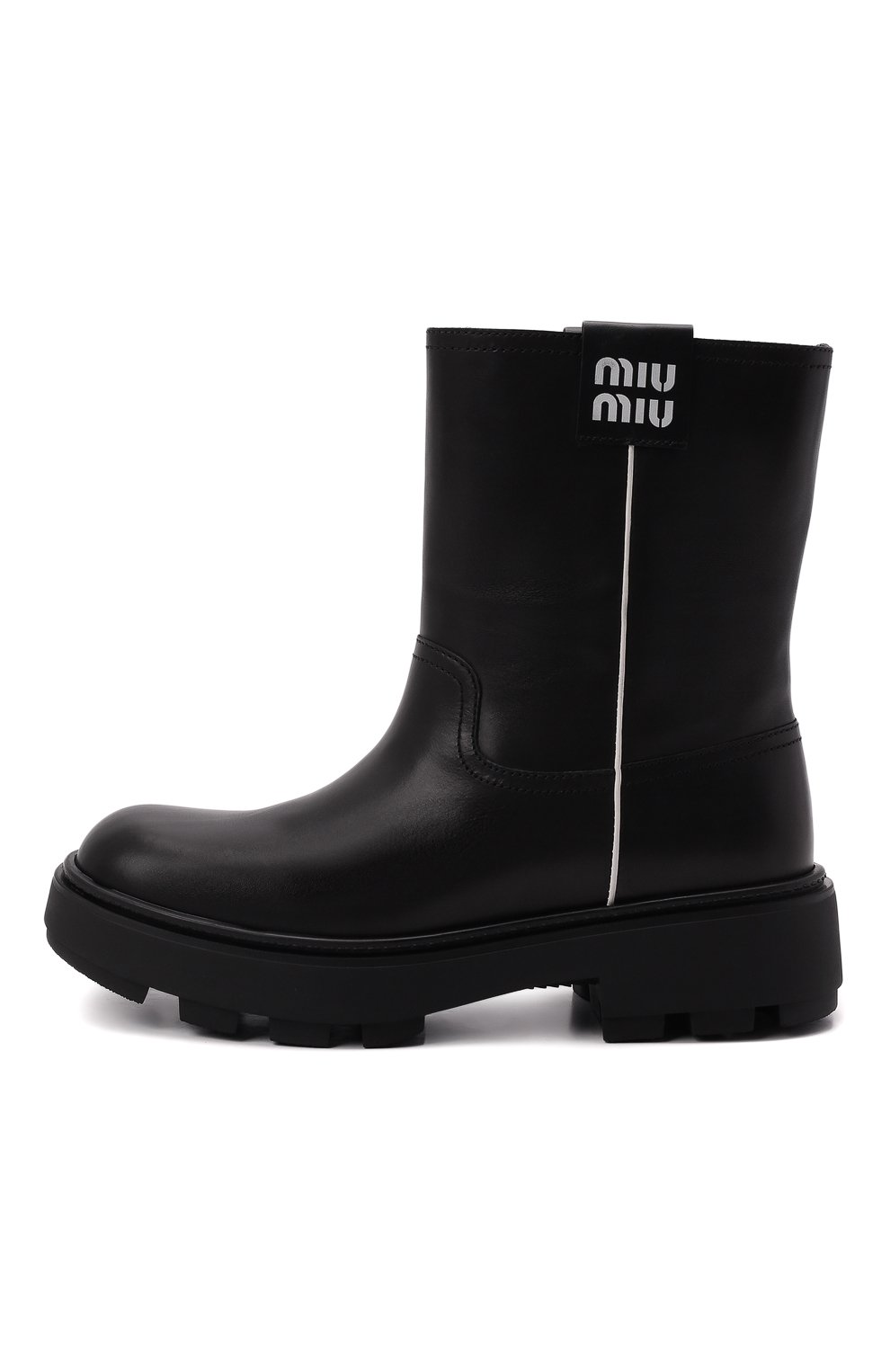 Кожаные полусапоги MIU MIU, арт. 5U613D-3AQP-F0002-045, фото 4