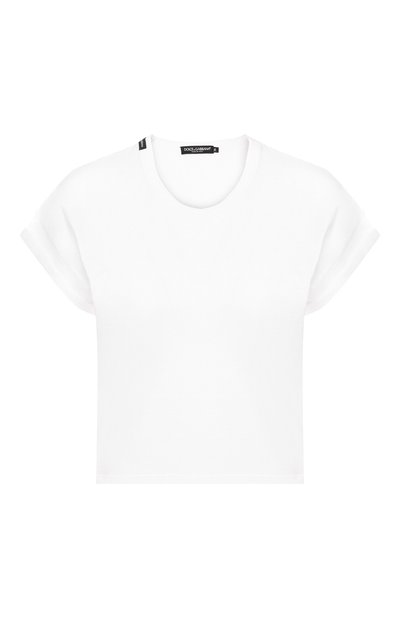 Женская хлопковая футболка DOLCE & GABBANA, арт. F8M00T/FU7EQ