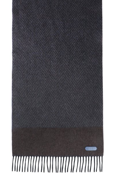 Кашемировый шарф ZILLI темно-синего цвета по цене 85800 руб., арт. SSAN00M0320VZI0C0, фото 4 Кашемировый шарф ZILLI, арт. SSAN00M0320VZI0C0, фото 4