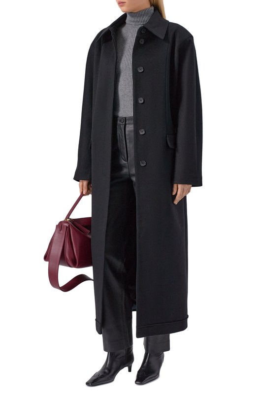 Пальто из шерсти и кашемира Borne Bourgeois SW-WC-BO-6008 Чёрный  SW-WC-BO-6008 Фото 2