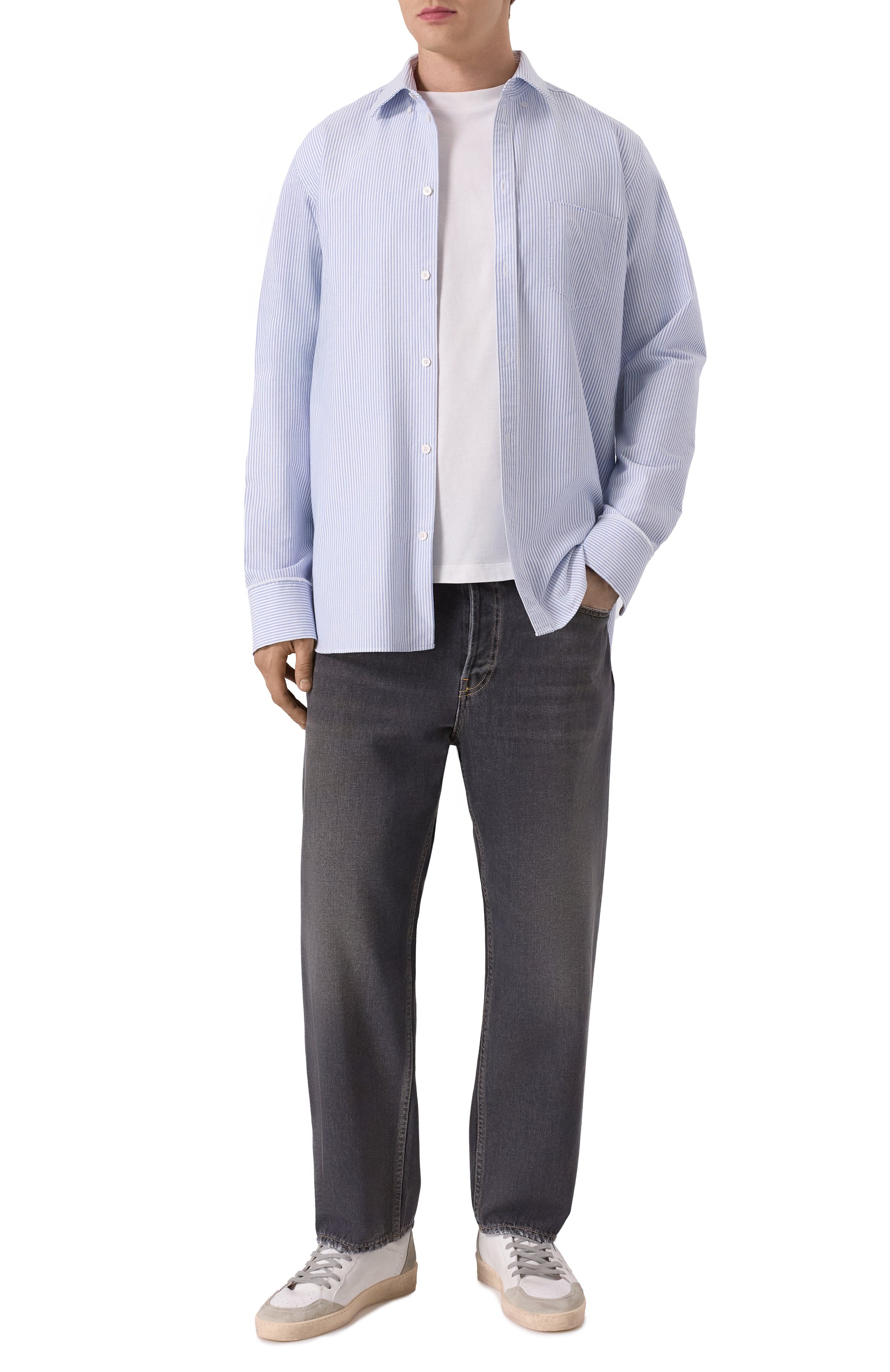 Хлопковая рубашка GOLDEN GOOSE DELUXE BRAND, арт. GMP00246.P000548, фото 2