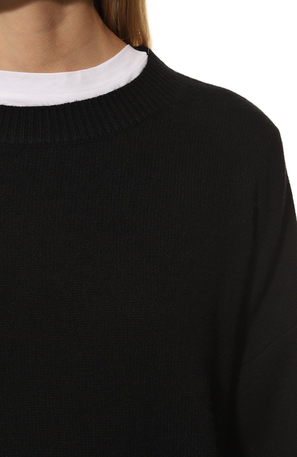 Кашемировый пуловер SEVEN LAB черного цвета по цене 29400 руб., арт. Jumper 22 black, фото 5 Кашемировый пуловер SEVEN LAB, арт. Jumper 22 black, фото 5