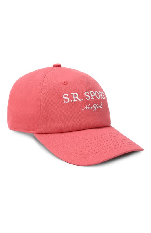 Хлопковая бейсболка Sporty and Rich AC040612304P139 Розовый AC040612304P139