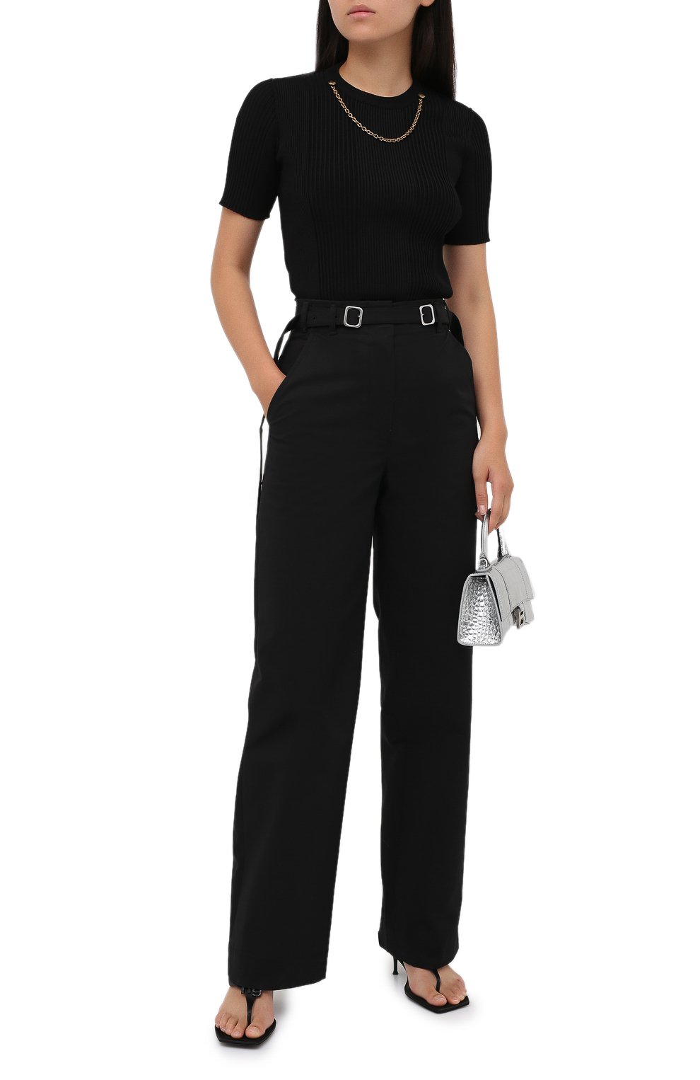 Хлопковые брюки PROENZA SCHOULER WHITE LABEL, арт. WL2036042-AC110, фото 2