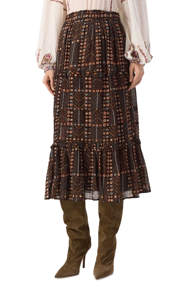 Хлопковая юбка ISABEL MARANT ETOILE, арт. JU0239FA/C1J19E, фото 3