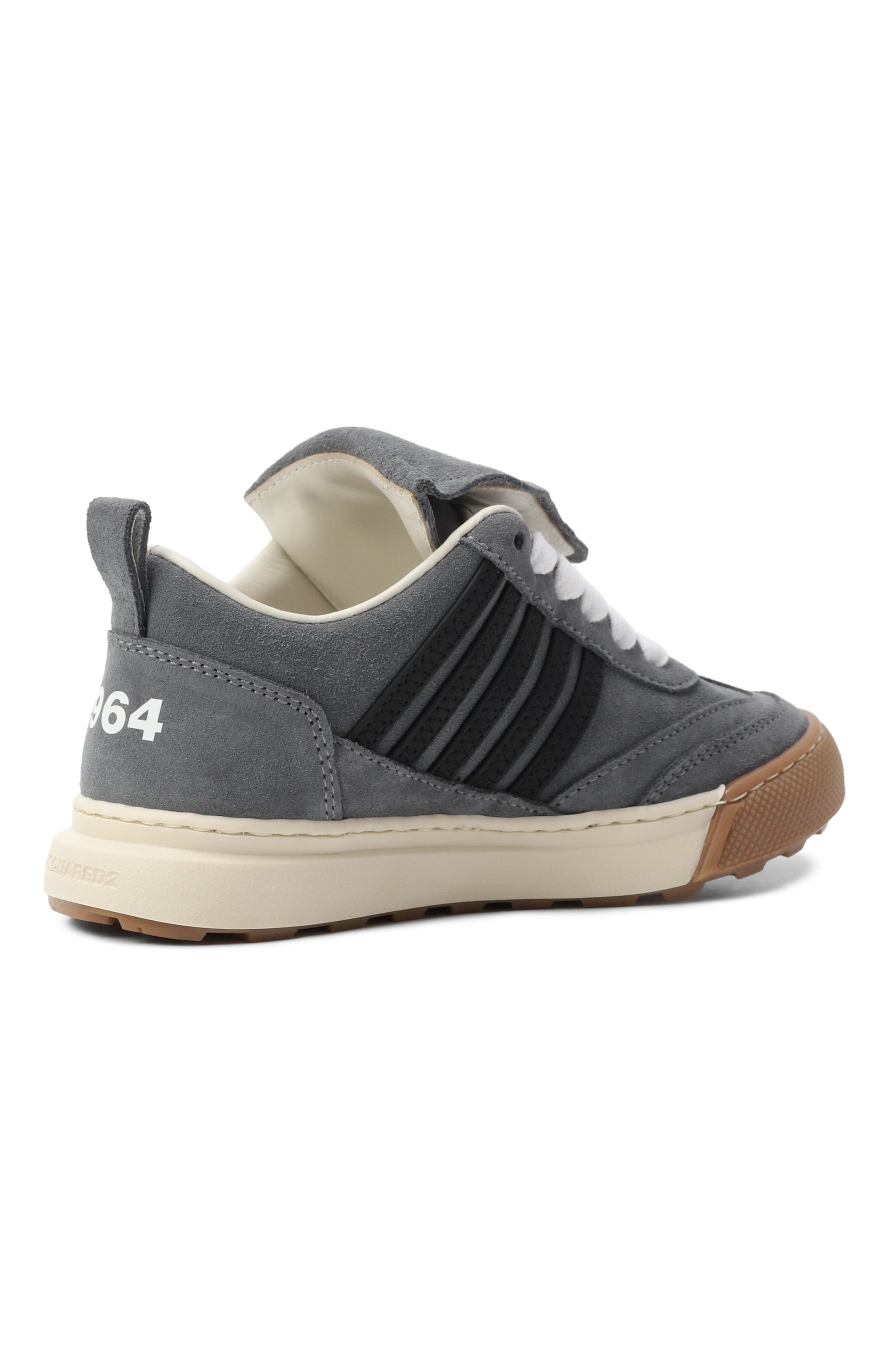 Замшевые кеды DSQUARED2 серого цвета по цене 35550 руб., арт. 81477/28-35, фото 3 Замшевые кеды DSQUARED2, арт. 81477/28-35, фото 3