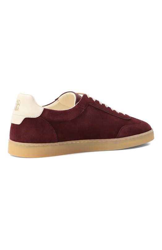 Замшевые кеды Brunello Cucinelli MZUSGGJ336 Бордовый  MZUSGGJ336 Фото 5