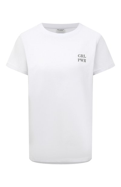 Хлопковая футболка SEVEN LAB, арт. T GP G019 white, фото 1