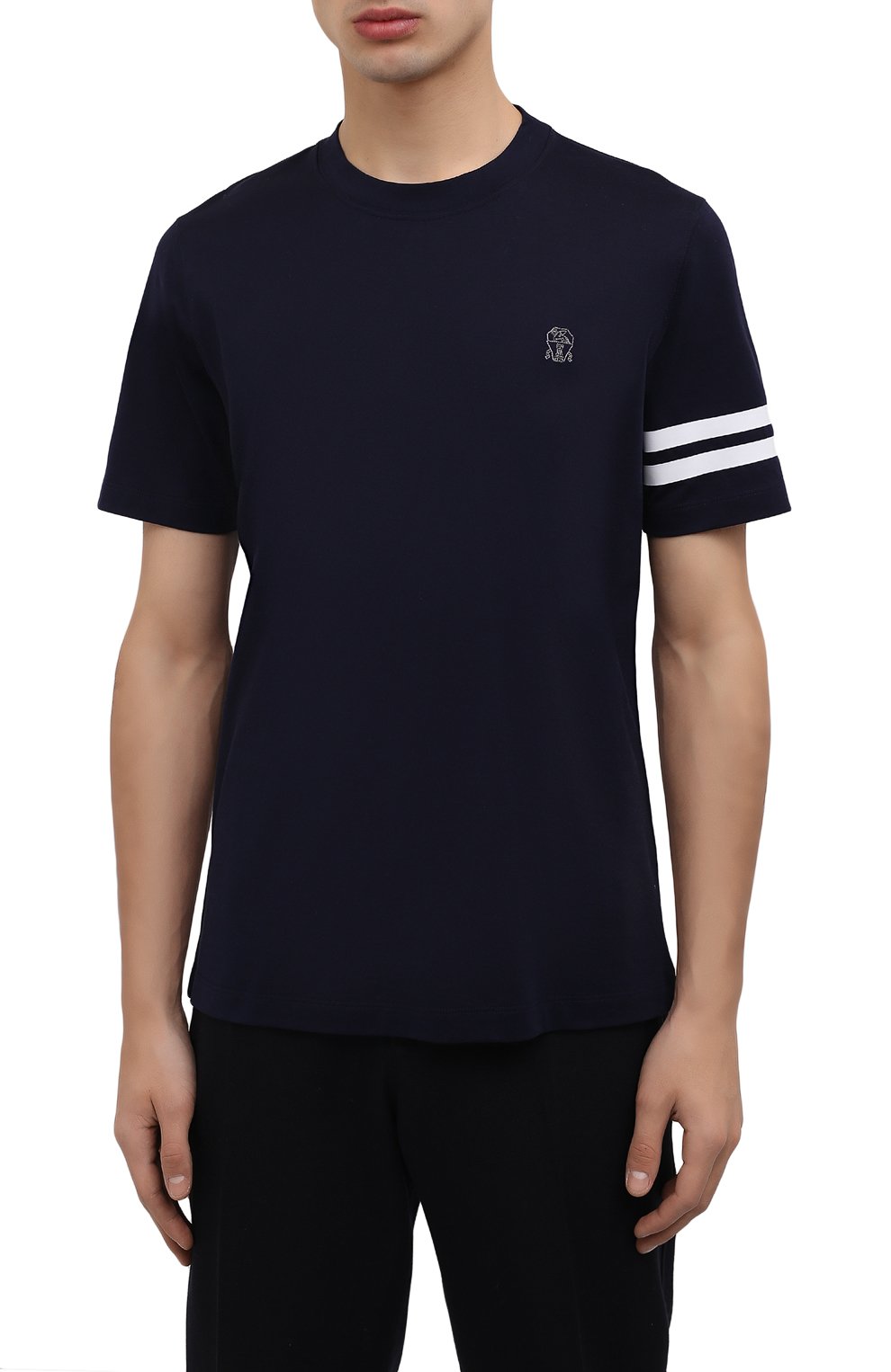 Хлопковая футболка BRUNELLO CUCINELLI, арт. M0T617810G, фото 3